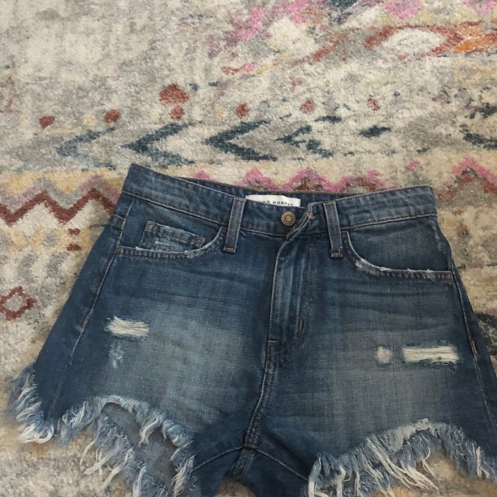 Flying monkey jean shorts